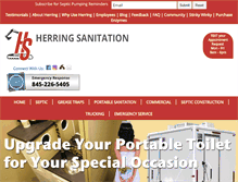 Tablet Screenshot of herringseptic.com